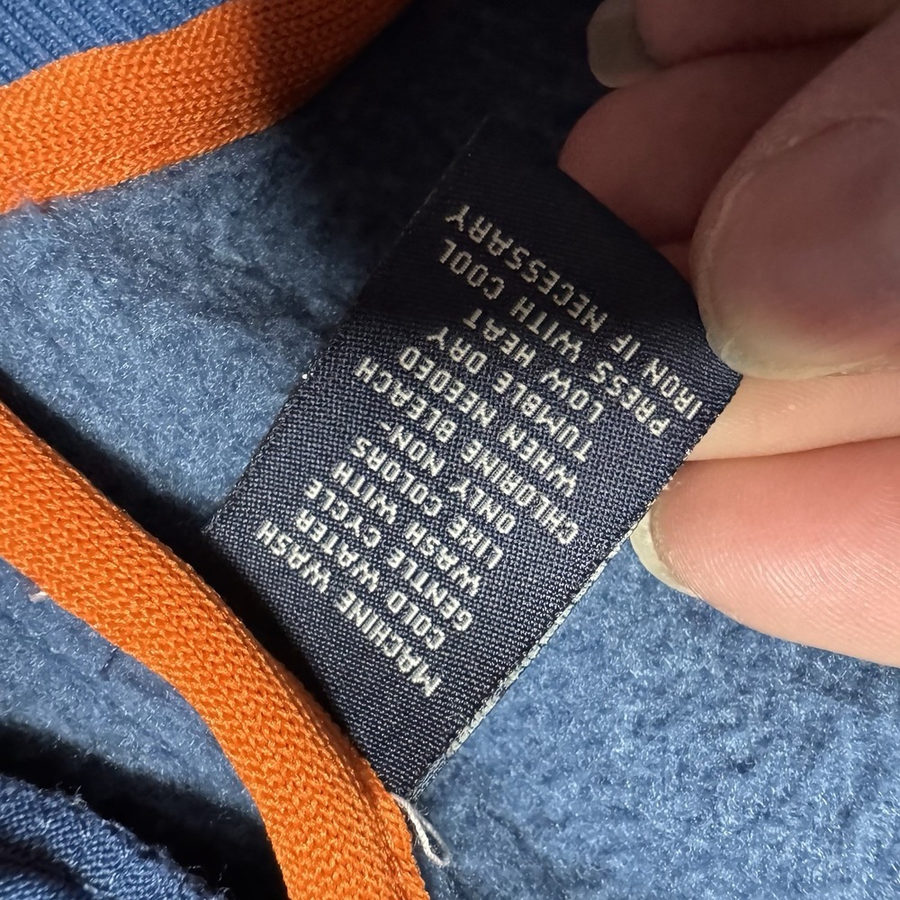 VTG 90's Polo Jeans Co Ralph Lauren Track Jacket Full Zip Royal Blue Mens Size M - Picture 7 of 10